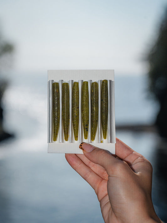 The Grubby Green variant of Zero Trace Baits biodegradable Deadly Ned